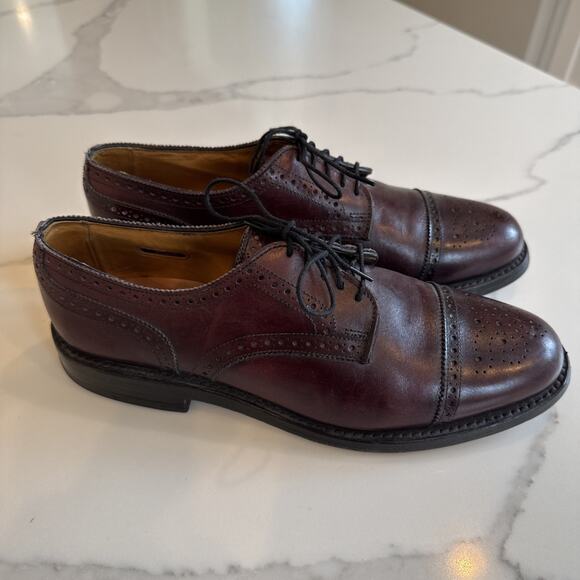 Allen Edmonds Lexington Shoes Mens Size 9. 5 C Mahogany Leather Cap Toe Oxford main image 5